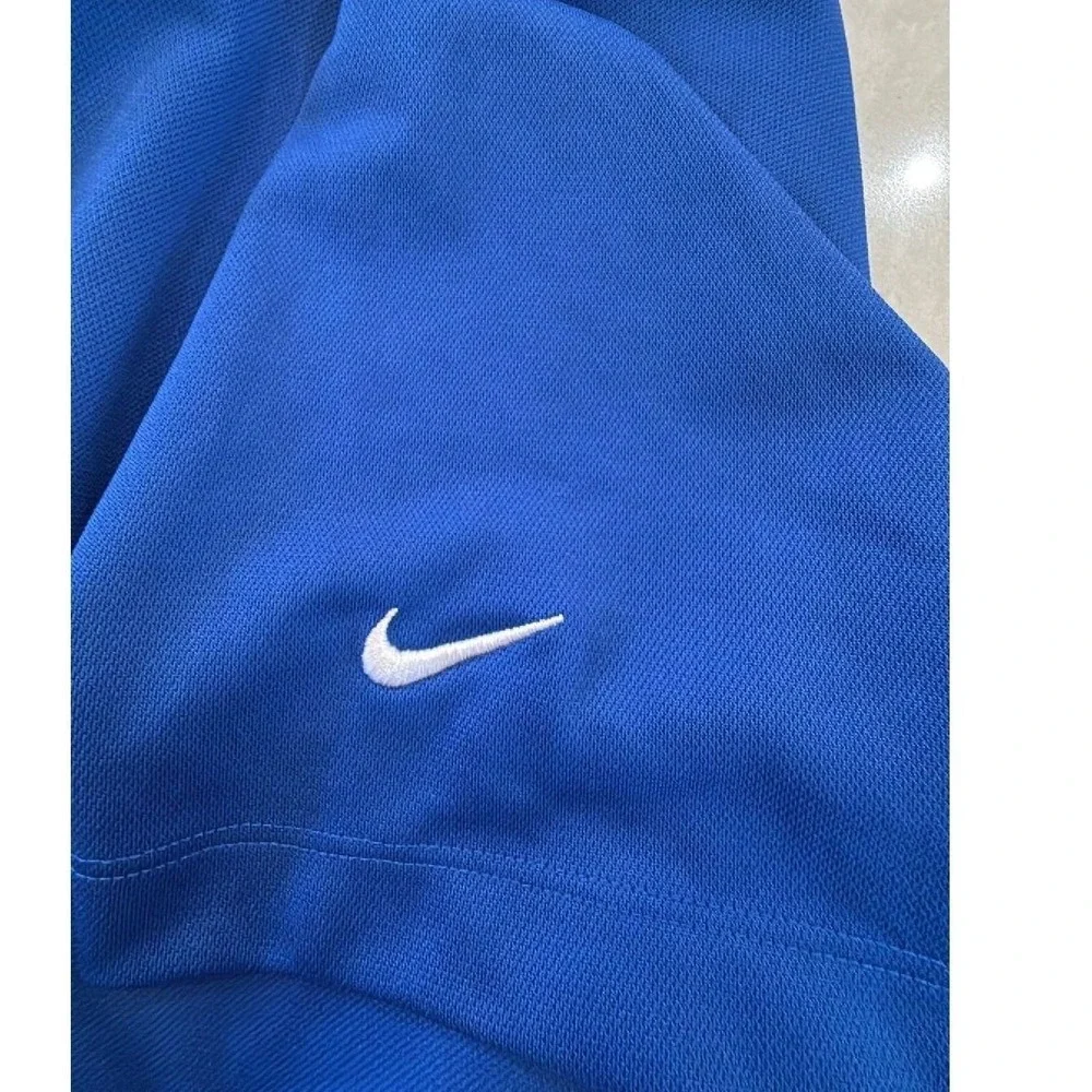 Nike Golf Dri-FIT Polo Shirt Men's XL Blue Tour Performance Short Sleeve